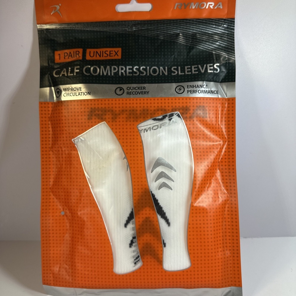 Rymora Unisex-Adult Leg Compression Socks Calf Support Sleeves Large Size - New